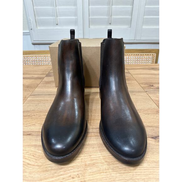 Thursday Duchess Bootie Black Coffee Old English Leather Size 10 NWOB Minimalist - Picture 5 of 14